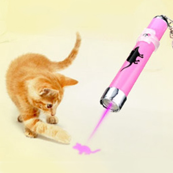 New hot Creative and Funny Pet Cat Toys LED Laser Pointer light Pen With Bright Animation Mouse