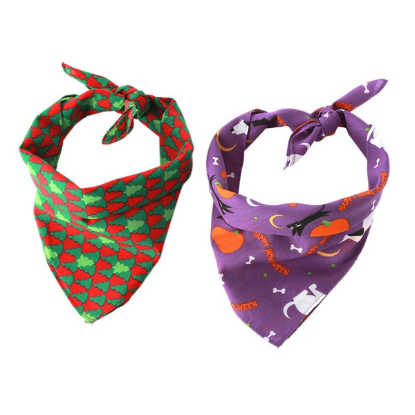 Christmas Products For Dogs Scarf Medium Dogs Bibs for All Occasions Halloween Dog Accessories