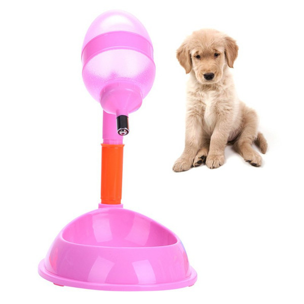 600ml Pet Drinker Waterer Dog Eco-friendly Adjustable Detachable Automatic Pet Feeder Desk Floor Stand Drinking Bowl For Dogs