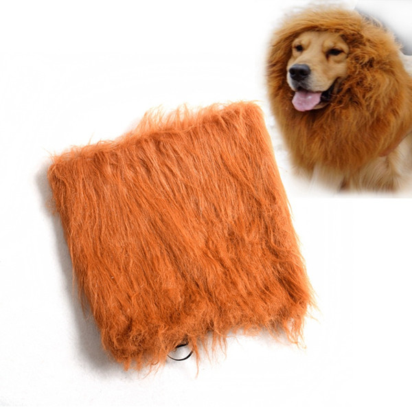 Fashion Pet Costume Lion Mane Wig for Dog Funny Clothes Festival Fancy Dress up Free Shipping