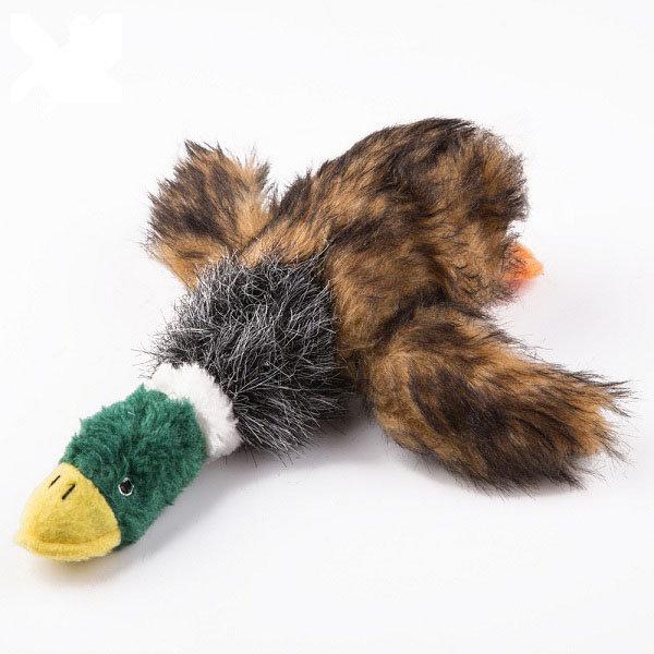 Durable Squeaker Dog Toys Plush Chew Toy Stuff Duck Toy for Dogs Size S X366