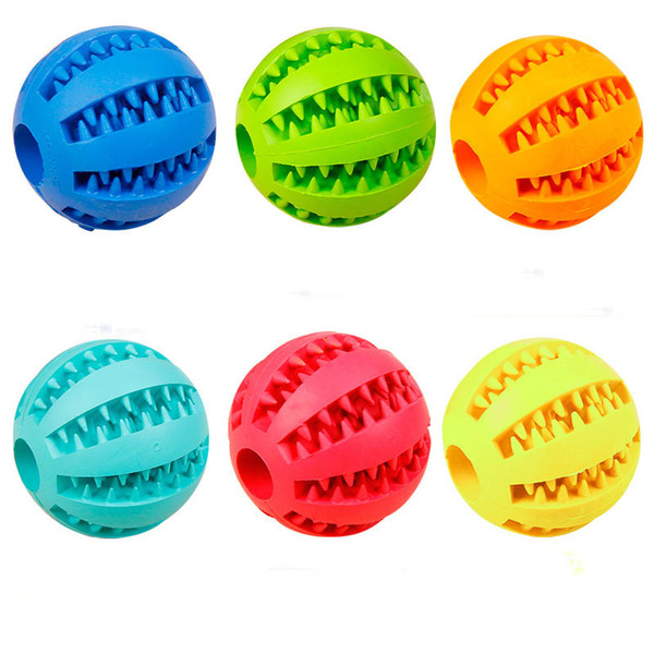 5CM Interactive IQ Treat Ball Rubber Dog Balls Toys with Bite Resistant Soft Rubber Dog Balls Size S X361