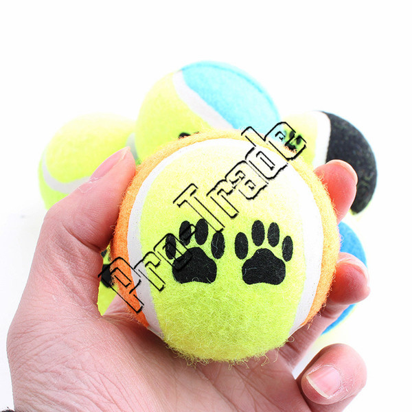 High Quality Pet Tennis Balls Fetch Throw Chew Dog Balls Toys without stretch 00728