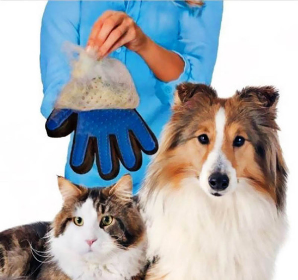 Pet Gloves Furniture Pet Hair Remover Mitt For Cat Dog Long & Short Fur Gentle Brush 5 Color X341