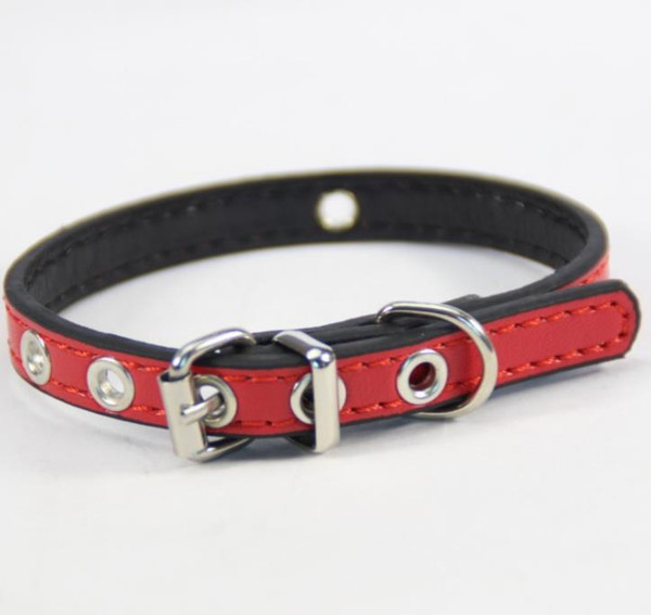 HOT SALE Pet Supplies collars DIY Hollow design PU small dog cat collar top quanlity J22