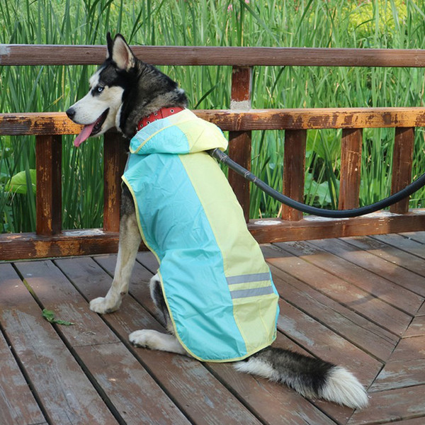 New released fashion clothes 2 colors fashion Dog clothes rain clothes Raincoats hasky huntaway pet
