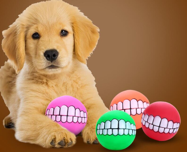 Dog tooth ball Toy Fun Dog Treat Ball in various Dog love it rubber ball Rubber bell Toy Sound Squeaker Squeaky Toys