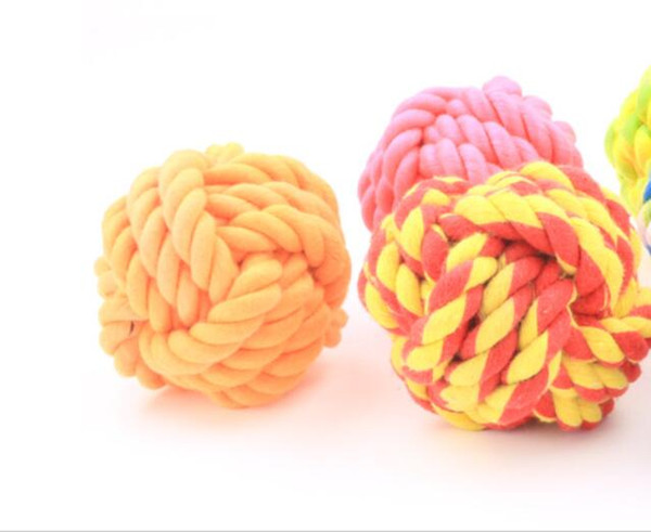 Dog Toy Ball for Pet Training/Playing/Chewing, cotton Tooth Cleaning Toys