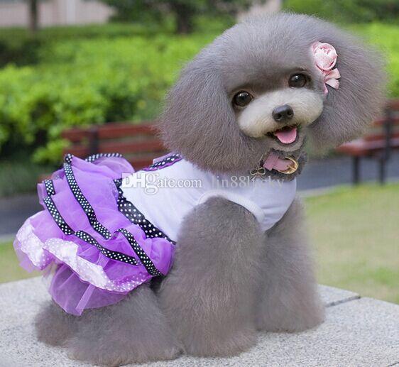 Pet Princess Skirt Dress Pet Cute Summer Dog Teddy Clothes Apparel pet dog tutu skirt dress