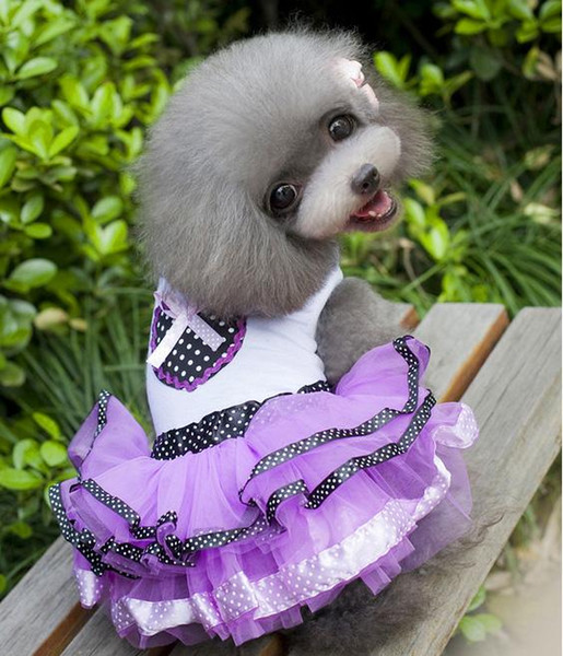 Pet clothing dog clothes princess wedding dress skirt jumpsuit Teddy Bear Spring special Sweet princess skirt bitter fleabane bitter dress