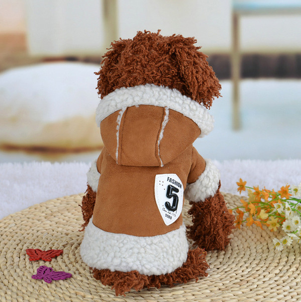 Winter Warm Pet Coat Puppy Dog Clothes coat cotton outerwear Dogs Jacket Doggie Locomotive Vest Pet Apparel