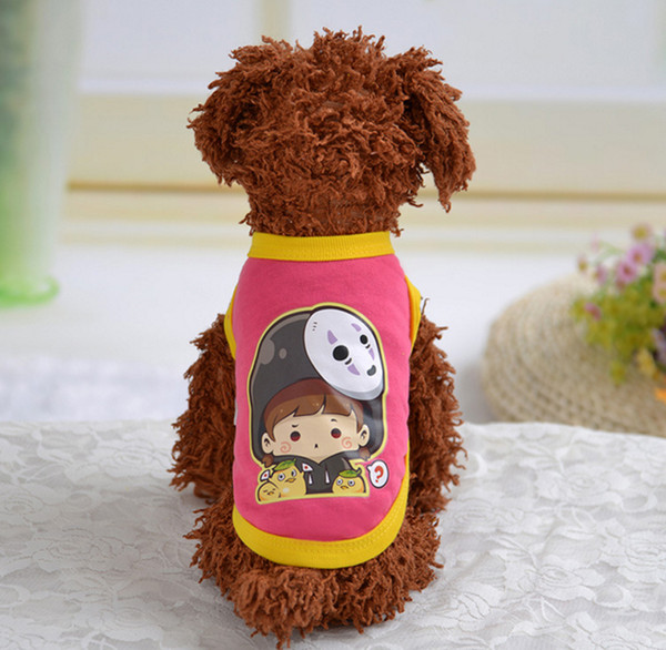 Summer fruit pattern Small Dog Clothes Pet Dog Cat Puppy Polo T-Shirts Suit Clothes Outfit t shirt