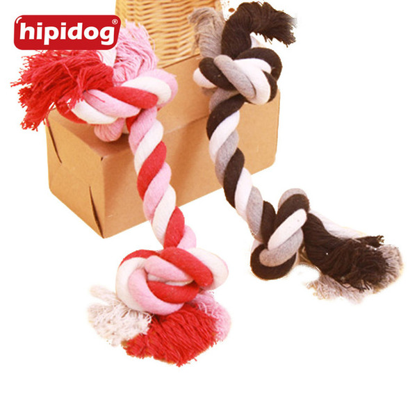 Hipidog Chew Braided Knot Ball Toy Durable Cotton Biting Rope and Ball for Pets Cat Dog Teeth Chewy Training Tool Toy Supplies