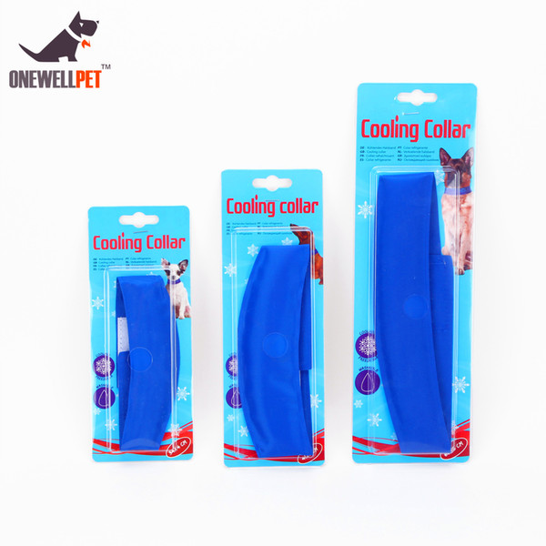 Pet Dog Blue Cooling Collar Nylon Safe Gel Material Dog Summer Cooling Leashes Sunstroke Prevention Neck Collar For Pet Cat Dogs