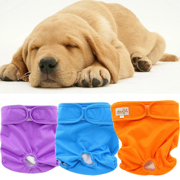 Ohbabyka Pet Dog Panties Strap Sanitary Adjustable Dog Dot Print Underwear Diapers Physiological Pants Puppy Shorts FREE SHIPPING