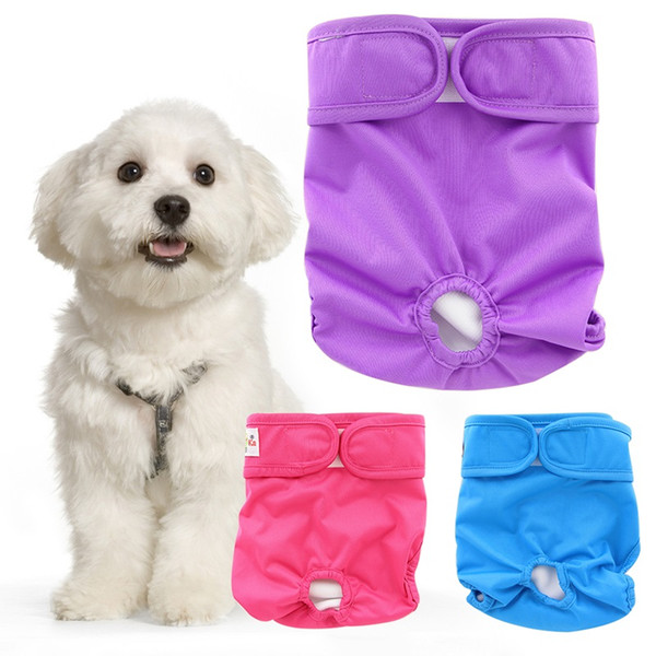 Ohbabyka Pet Dog Diaper Sanitary Physiological Pants Washable Female Shorts Panties Menstruation Underwear Briefs S M L