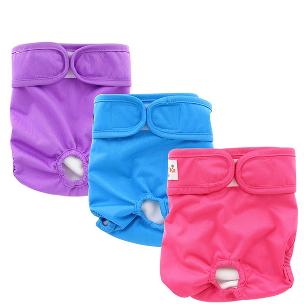 Durable Doggie Diaper Cover Washable Dog Changing Pad Couche Lavable Comfy Dog Pant Stylish Sanitary Dog Pants