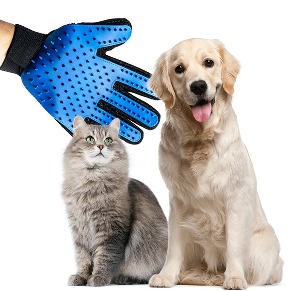 Silicone pet Brush Glove Pet Grooming Hair Cleaning Massage Glove Pet Dog Supplies Cat Dog Hair Cleaning Brush Comb A01