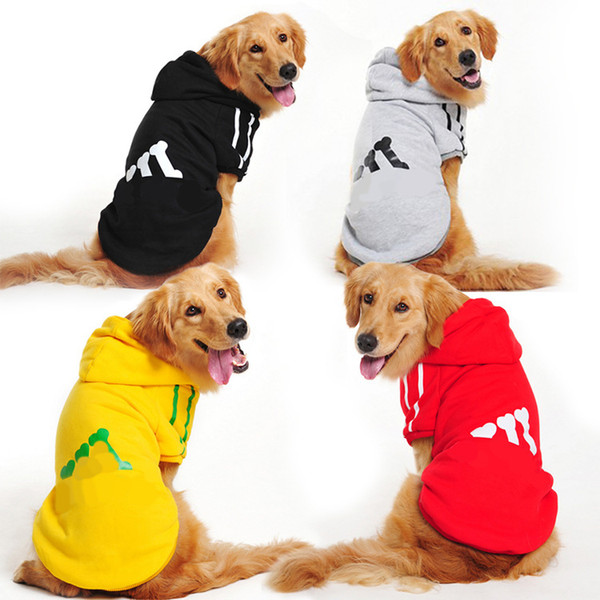 Big dog clothes dog hoodies pet clothes for dogs coat jackets cotton large dog fleece sweater golden wool husky labrador