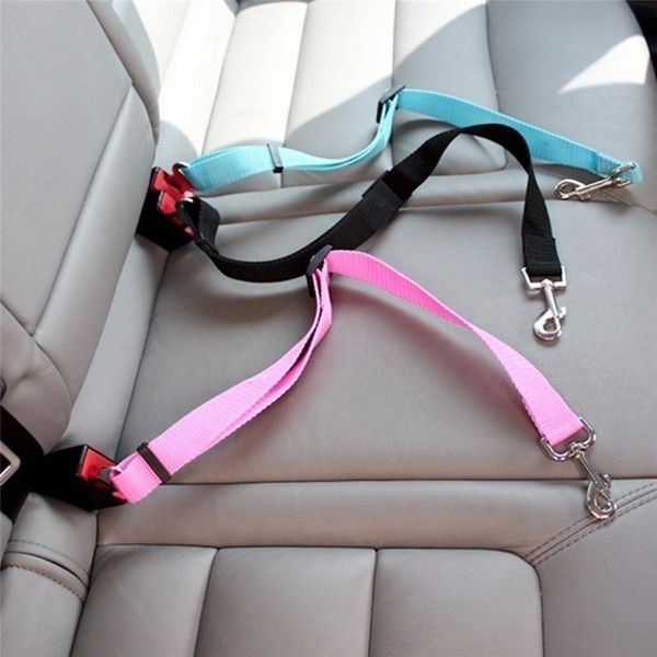 Dog Pet Car Safety Seat Belt Harness Restraint Lead Adjustable Leash Travel Clip Dogs Supplies Accessories