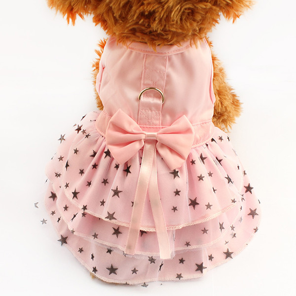 armipet Black Star Pattern Summer Dog Dress Dogs Princess Dresses 6071033 Pet Pink Skirt Clothing Supplies XXS XS S M L XL