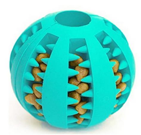 Pet Rubber Leaking Food Ball Dog Cat Chew Toy Interactive Elasticity Watermelon Bite Resistant Dog Teeth Clean Play Ball 7 CM