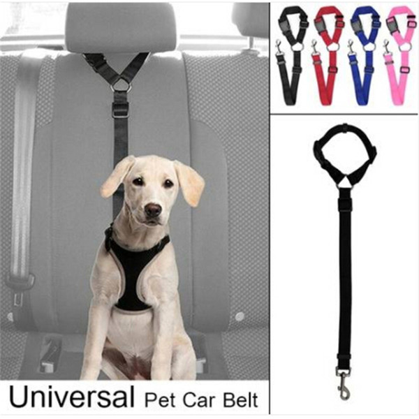 Adjustable Dog Seat Belt Dog Harness Pet Car Vehicle Seat Belt Pet Safety Leash Dog Collars & Leashes