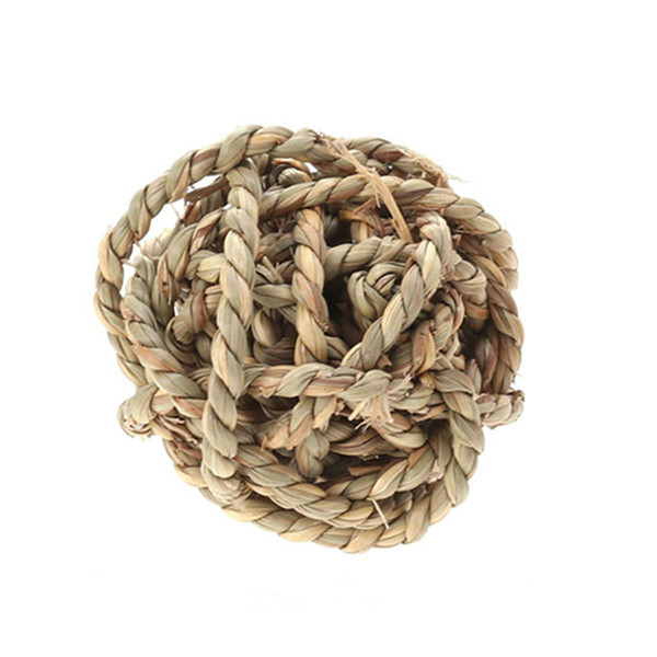 Woven Grass Play Ball pet chew Toy Chew Toys for Small Animal Activity Toy Fun Pet Balls