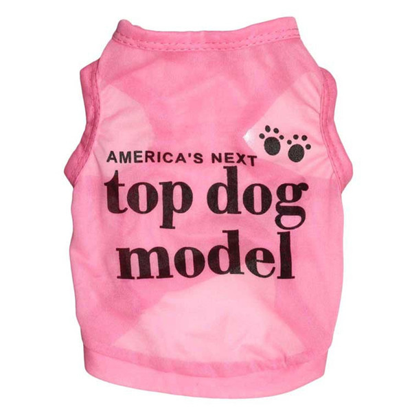 Cool Summer America's Next Top Dog Modle Apparel Fashion Cute Dog Vest Pet sweater Puppy Shirt Soft Coat Jacket Dog Cat Clothes