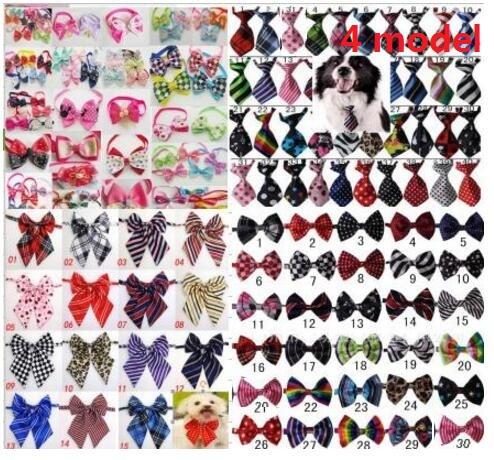 100pc/lot Hot sale Colorful Pet Dog puppy Tie Bow Ties Cat Neckties Dog Grooming Supplies for small middle big dog 4 model LY05