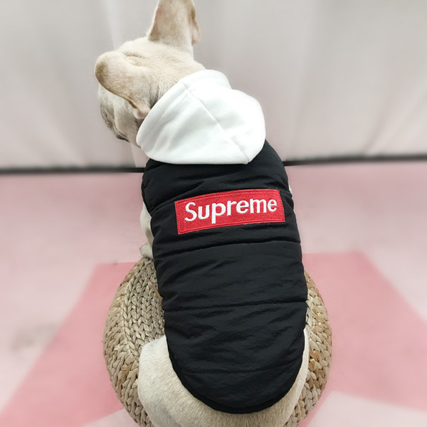 Dog clothes dog hoodies pet clothes for dogs coat jackets cotton autumn and winter pet clothes dog sweater schnauzer Teddy cotton clothing