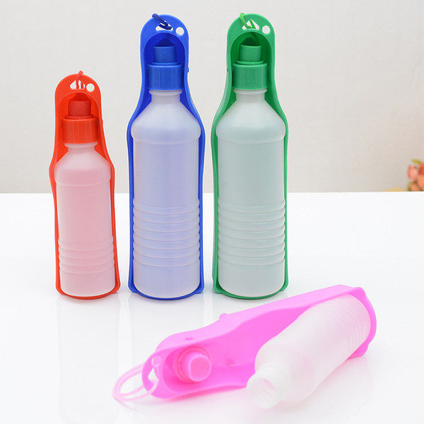 500ml Dog Water Bottle Feeder With Bowl pet dog Portable drink Water Bottle for Outdoor Travel