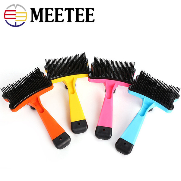 Meetee 4 Colors Pet Grooming Tool Massage Cleaning Brush for Dogs Cats Small Animals Pets Supplies DC-397