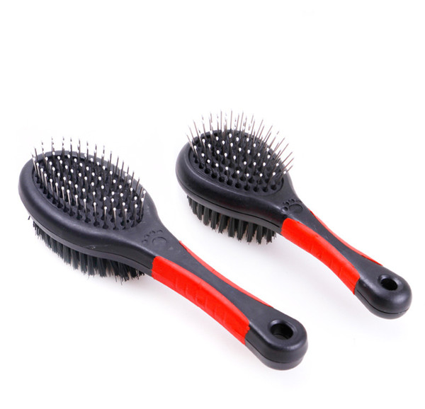 Stylus Dog Hairbrush Plastic Handle To Protect Comfortable Two Sided Pet Comb