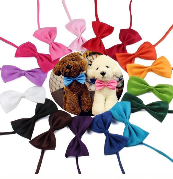 Dog Tie Adjustable Pet Grooming Accessories Rabbit Cat Dog Bow Tie Solid Bowtie Pet Dog Puppy Lovely Decoration Pet Product