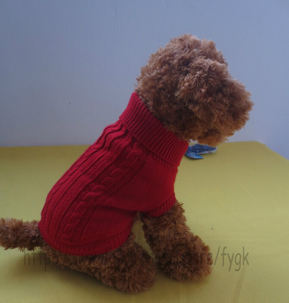 Winter Product Soft Cozy Dog Sweater New Cute Pet Dog Warm Jumper Sweater Clothes Puppy Cat Knitwear Coat Apparel