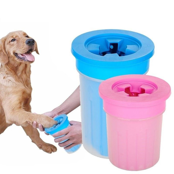 Pet Paw Washer Cup Dog Foot Wash Tools Soft Plastic Washing Brush Dog Paw Washer Pet Brush Quickly Clean Paws Muddy Feet