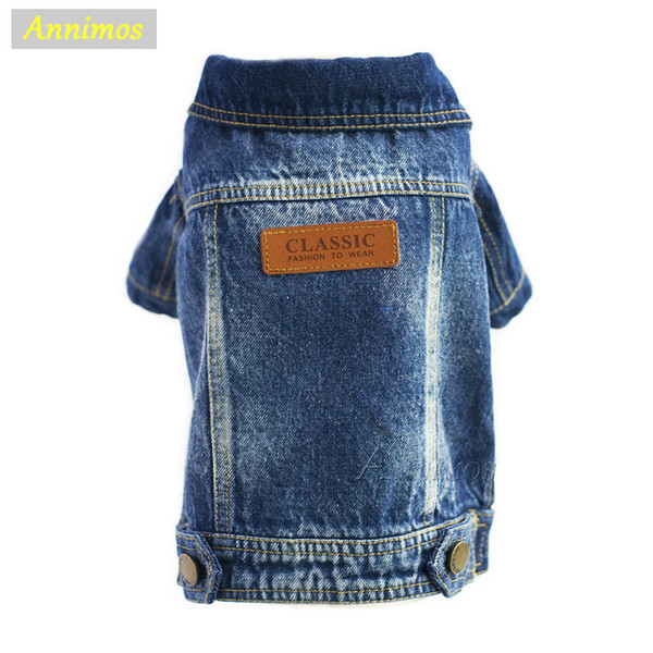 2018 Newest Pet Classical Jean Coat Dogs Fashion Denim Jacket Clothes for Chihuahua Yoreshire Puppy High Quality Chothing Apperal