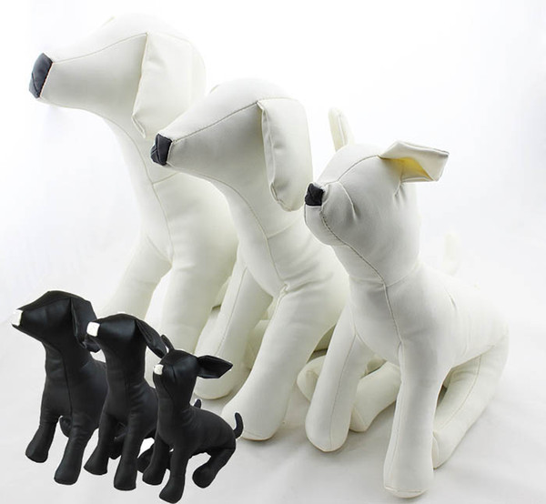 2018 Cute New Pet Torsos Models PVC Leather Models Dog Mannequins Pet Clothing Stand S/M/L DMLS-001D