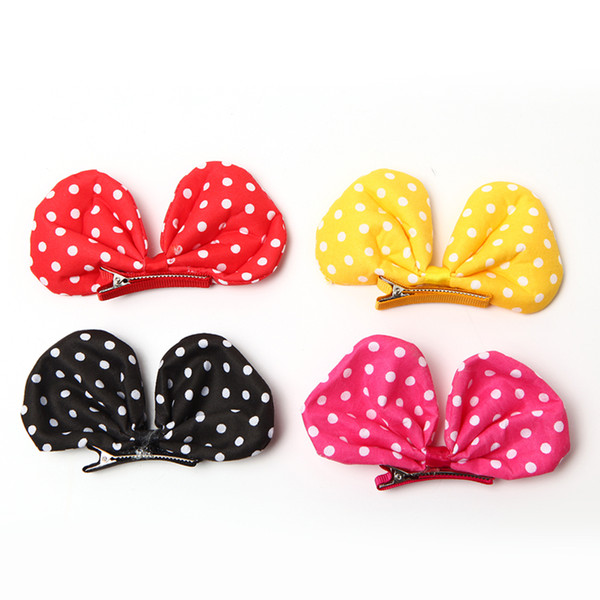 2018 Dog Grooming Pet hair clip Large wave point Bows Teddy Yorkshire Maltese flower Dog hairpin cute princess clip 10pcs/lot