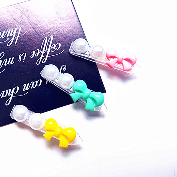 2019 Pet Dog Hairpin Hair Clips Dog Grooming Accessories Teddy Yorkshire Maltese pearl clip hairpin Pearl bow PP clip 20PCS/LOT