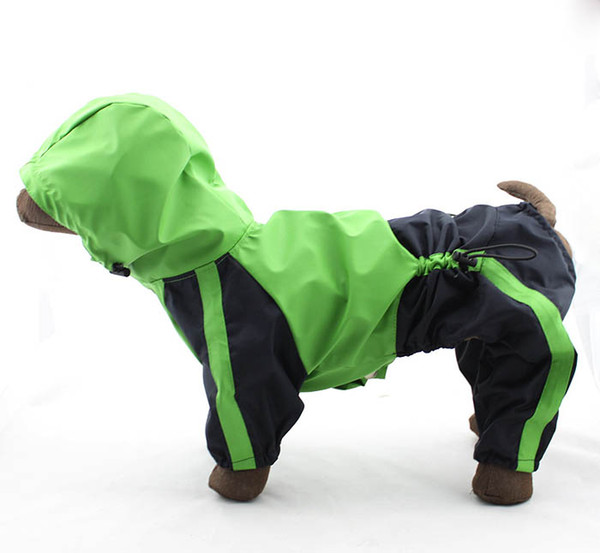 Big dog raincoat pet coat dog clothing pet waterproof dog outdoor four-foot clothes pet products sizeXS-XL