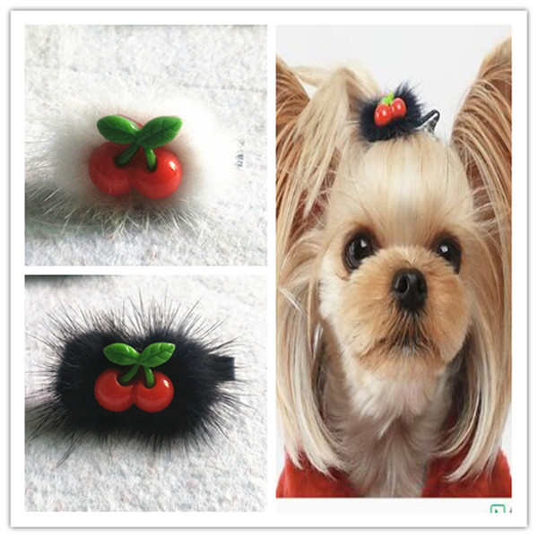 Pet grooming bow puppy hair jewelry comb hair clip bow tie headdress jewelry strategy Yorkshire cherry hair ball