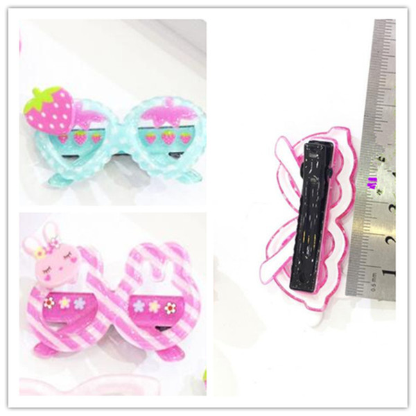 2018 New Pet Cats Grooming Accessories Clips Dogs Acrylic clip candy color glasses side clip 20pcs/lot