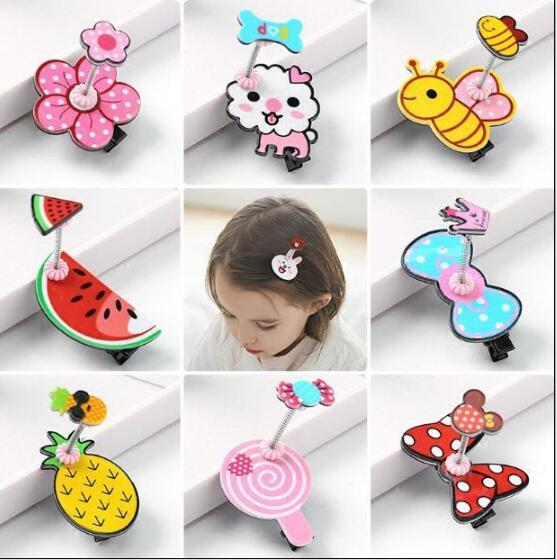 2018 Pet Cats Grooming Accessories Clips Dogs Cartoon spring clip princess cute baby hair clip Hairpin Flower 100pcs/lot