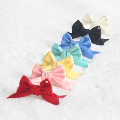 2019 Pet matte ribbon stereo bow flash drill puppy tiara Teddy bear headgear Yorkshire pet jewelry top clip accessories hair clip 20PCS/LOT