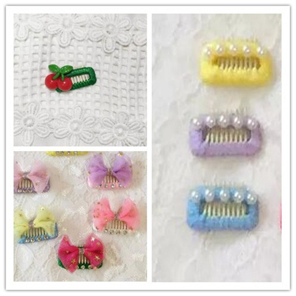 Dog Grooming Wedding Hair Accessories Pet dog bb clip dog square teddy Yorkshire hair clip bangs pin comb clip 30PCS/LOT