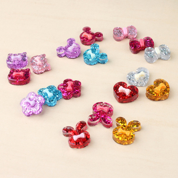 2018 New Dog Grooming Hair Accessories Pet dog Resin hair accessories jewelry bar hairpin 50pcs/lot