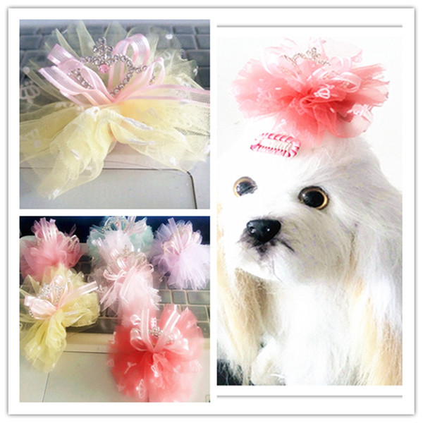 Dog Grooming Crown Dog Bobby Pin Pet Accessory Princess Pet Hairpin Barrette Grooming Hair clip 20 pcs/lot