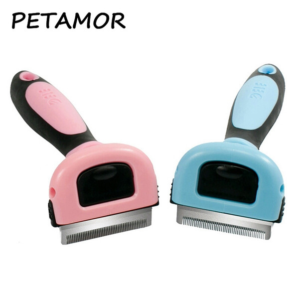 Dog Hair Comb Dog Cats Hair Detachable Grooming Brush Clipper Remove Blades Pet Fur Removal Comb Hair Shedding Trimming Tools YFA97